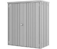 Biohort Tuinkast GR150 zilver metallic 2 deurs - 155x83x182,5cm