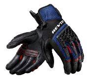 Revit Sand 4, handschoenen ,zwart/blauw ,S