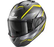 Shark Evo ES Yari AYS Mat Antraciet Geel Zilver Systeemhelm S