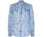 Co'Couture Sapphire blouse met lurex en print