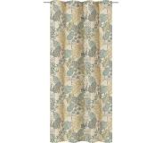 Inspire - verduisterende gordijnen - dekkend gordijn ALEIDA - B.140 x H.280 cm - gordijnen met oogjes - polyester - beige - bladpatroon