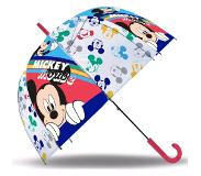 Disney paraplu Mickey Mouse junior 45 cm PVC wit/blauw/rood