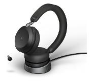 Jabra Evolve2 75 draadloos Stereo-Headset voor MS met Desk Stand, Bluetooth, USB-C aansluiting, zwart