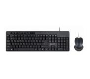 Gembird bedrade multimedia USB toetsenbord en muis set - QWERTY (US) / zwart - 1,5 meter