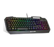 SPIRIT OF GAMER Elite-K40 - Toetsenbord - achtergrondverlichting - USB - AZERTY - Frans - zwart - detailhandel