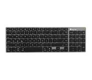 NGS FORTUNE-BT, QWERTY, ES toetsenbord Bluetooth Spaans Zwart, Zilver