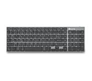 NGS FORTUNE-BT, AZERTY, FR toetsenbord Bluetooth Frans Zwart, Zilver