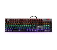 NGS ﻿﻿GKX-500, QWERTY, PT toetsenbord USB Portugees Zwart