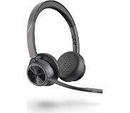 Poly Voyager 4320 UC, V4320-M C Draadloze Stereo Bluetooth Headset met USB-C, met oplaadstation, gecertificeerd voor Microsoft Teams.