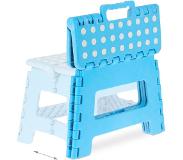 Relaxdays opstapkrukje inklapbaar - opstapje kind - kinderkrukje - tot 120 kg - blauw