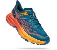 Hoka One One Speedgoat 5 Shoes Women, oranje/petrol US 7 | EU 38 2/3 2022 Trailrunning schoenen