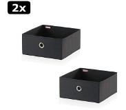 Leifheit 2x Leifheit 80007 Small Box Set 27.5x28x13 cm 2 Stuks Zwart