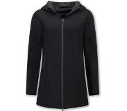 Gentile Bellini Dames Jas Slim Fit Double Face Parka - Zwart