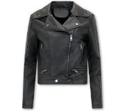 Tony Backer Bikerjack Imitatieleer Dames - AY151- Zwart