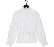 Selected femme Blouse Josefine Ls Neck Ruffle Top Wit
