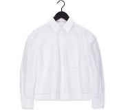 Second female Blouse Lark Cropped Shirt Wit