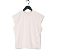 Second female Top Polifoli Sweat Ss Gebroken wit