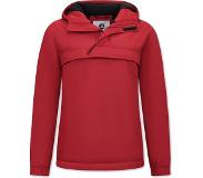 Matogla Dames Jas Over je Hoofd Anorak WinterJas - Rood
