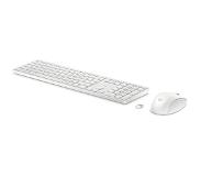 HP 650 Draadloos Toetsenbord en Muis set Wit Azerty