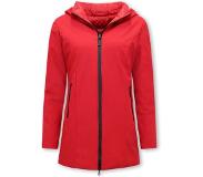 Gentile Bellini Double Face Dames Jassen Parka - Slim Fit - Rood