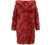 Gentile Bellini Faux Fur Jas Dames met Capuchon - Bordeaux