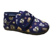 Naturino velcro huisdieren velvet pantoffel blauw mt 28