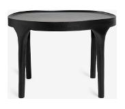 Sissy-Boy Zwarte aluminium bijzettafel laag