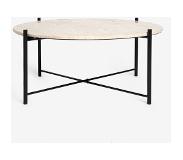 Sissy-Boy Travertine salontafel met metalen frame
