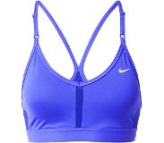 Nike Indy V-neck Light-Support Sport Bh Dames - Blauw L