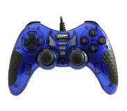 Dolphix USB gamecontroller met 1.8m draad - voor PC – Blauw