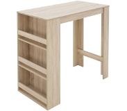 ML-Design Bartafel Met 3 Etages 117x106x57 Cm Sonoma Eikenhout Ml-design