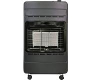 Qlima Gaskachel 2-in-1 inklapbaar GH 342 RV 4,2 kW antracietkleurig