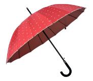 Clayre & Eef Juleeze Paraplu Volwassenen Ø 98 cm Rood Polyester Regenscherm