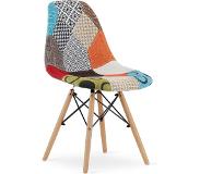 Viking Choice SEUL - Eetkamerstoel - set van 4 eettafel stoelen - patchwork