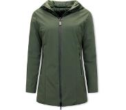 Gentile Bellini Double Face Dames Jassen Parka - Slim Fit - Groen