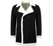 Tony Backer Imitatie Bontjas Parka - Lammy Coat - Zwart