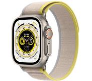 Apple Watch Ultra - 49mm Titanium - Yellow/Beige Trail Loop S/M