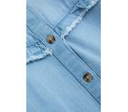 Sissy-Boy Blauwe denim blouse met rafels | Maat 134-140