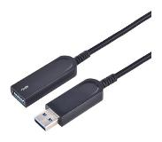 Microconnect USB3.0AAF30AOP USB-kabel 30 m USB 3.2 Gen 1 (3.1 Gen 1) USB A Zwart