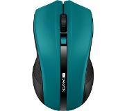 Canyon MW -5 Green Wireless Optical Mouse - Office Gebruik - Links/rechtshandig - 2,4 GHz - 800/1200/1600 DPI