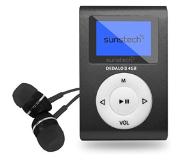 Sunstech MP3 4GB 1.1" Radio USB Headphones Black MP3 speler Zwart