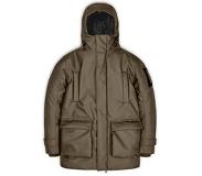 Rains Glacial gewatteerde parka met klepzakken