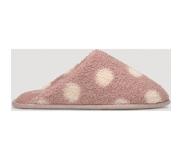 Ysabel Mora Pantoffels dames pink met stippen | Slippers