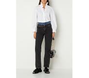Sandro Blouse met opstaande kraag en ruches