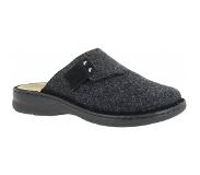 Florett model Henry maat 40 zwart - Luxe vilt herenpantoffel met uitneembaar voetbed