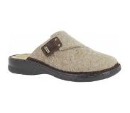 Florett model Henry maat 41 Bruin - Luxe vilt herenpantoffel met uitneembaar voetbed