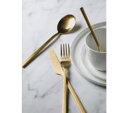 Pomax | 16-delige bestekset Osawa rvs goudkleurig 18x cm besteksets | NADUVI