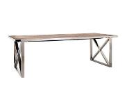 Richmond Eettafel Redmond 230x100 met kruispoten (Groen, 230.0x100.0x78.0cm)
