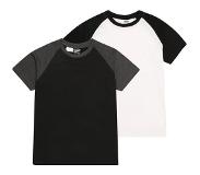 Urban Classics Kinder Tshirt -Kids 134/140- Boys Raglan Contrast 2-Pack Multicolours