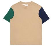 Urban classics Kinder Tshirt -Kids 134/140- Organic Oversized Colorblock Beige